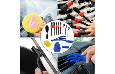 JUEGO LIMPIEZA COCHE INTERIOR/EXTERIOR 15PZAS. RZTOOLS