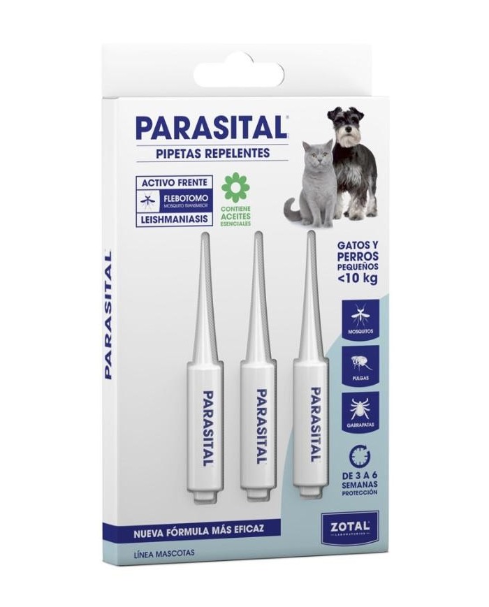 PIPETA PARASITAL PERROS PEQUEÑOS Y GATOS (B/3X1'25ML.) ZOTAL