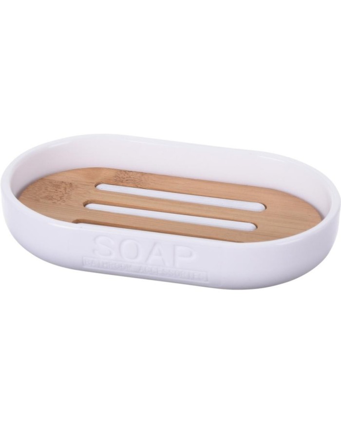 JABONERA BAÑO KOOP BLANCA/BAMBU