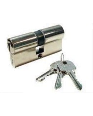 CILINDRO YALE NIQUELADO 70 MM. LEVA LARGA 30X40 LLAVES IGUALES 37010J