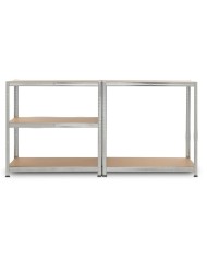 ESTANTERIA GALVANIZADA KREATOR 180X90X40 CMS. 5 ESTANTES 875KGS.