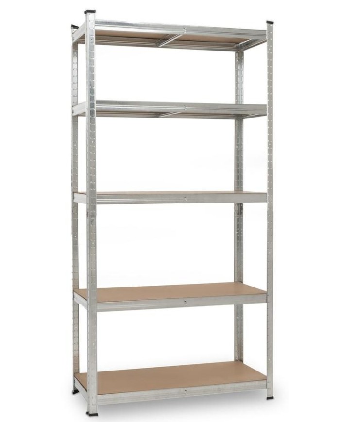 ESTANTERIA GALVANIZADA KREATOR 180X90X40 CMS. 5 ESTANTES 875KGS.