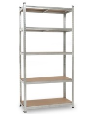 ESTANTERIA GALVANIZADA KREATOR 180X90X40 CMS. 5 ESTANTES 875KGS.