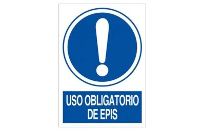 CARTEL (DIN-A4) USO OBLIGATORIO DE EPIS O-499