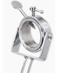 JAMONERO 3 CLAVELES ACERO INOXIDABLE MADERA PLEGABLE CABEZAL GIRATORIO