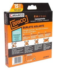 BURLETE MIARCO ADHESIVO TRANSPARENTE 9MMX6MT
