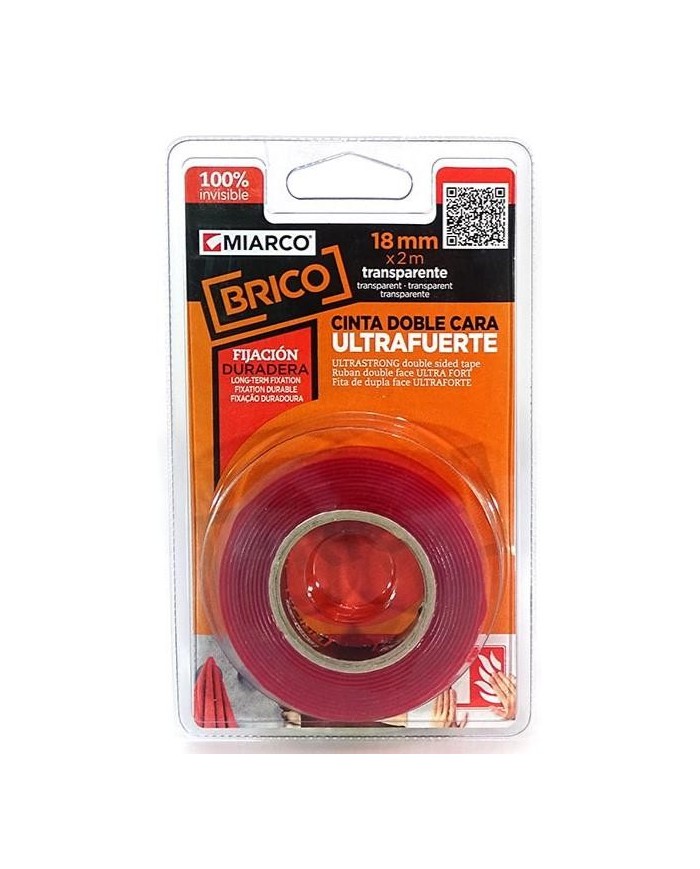 CINTA D/CARA MIARCO FUERTE 18MMX2MTS.