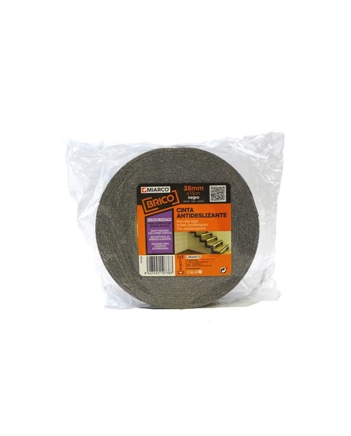 CINTA ANTIDESLIZ.MIARCO 25MMX5M.AMAR/NEG