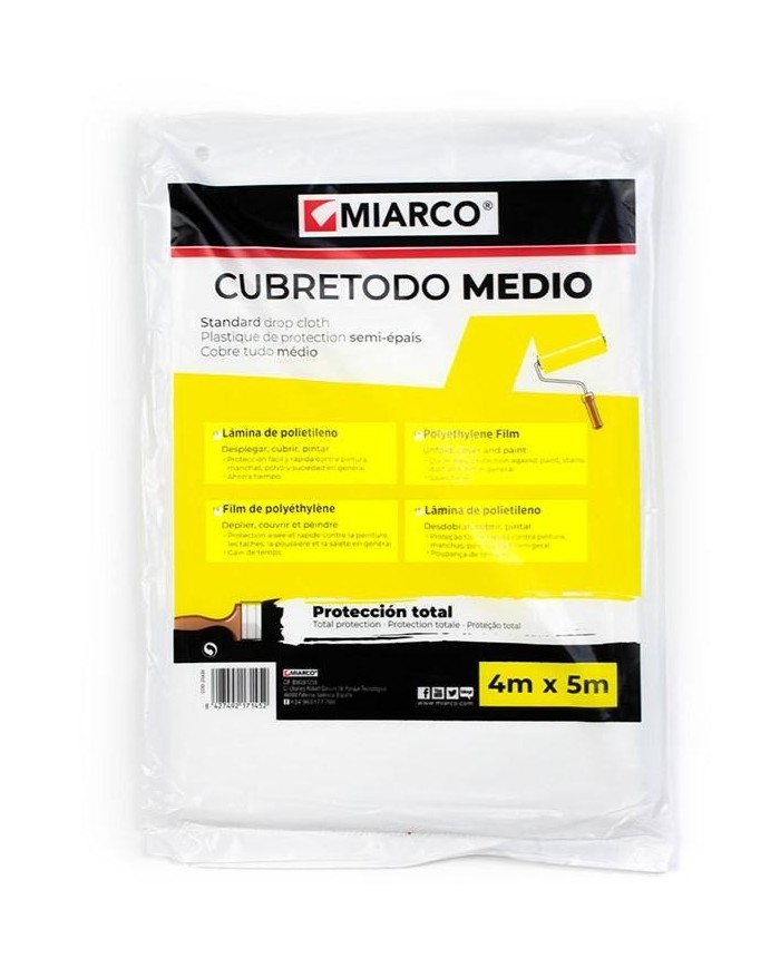 CUBRETODO MIARCO POLIETILENO MEDIO 4X5MT