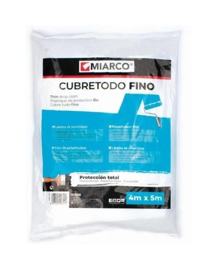 CUBRETODO MIARCO POLIETILENO FINO 4X5MTS