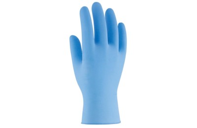 GUANTES NITRILO AZUL T-P SANTEX CAJA 100UDS.