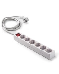 BASE MULTIPLE 4 TOMS T.T. 1,5MTS. ALUMINIO CON INTERRUPTOR 22004