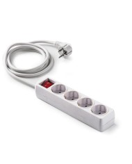 BASE MULTIPLE FAMATEL 4 TOMAS T.T. 1'5MTS. CON INTERRUPTOR 9/704
