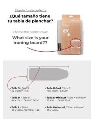 FUNDA MESA PLANCHA ROLSER COTO-ROJO 130X48CM.