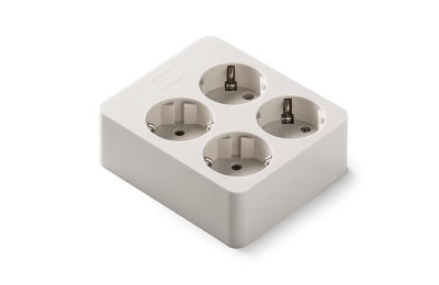 BASE MULTIPLE 4 TOMAS 16A T.T. SIN CABLE REF.:2504