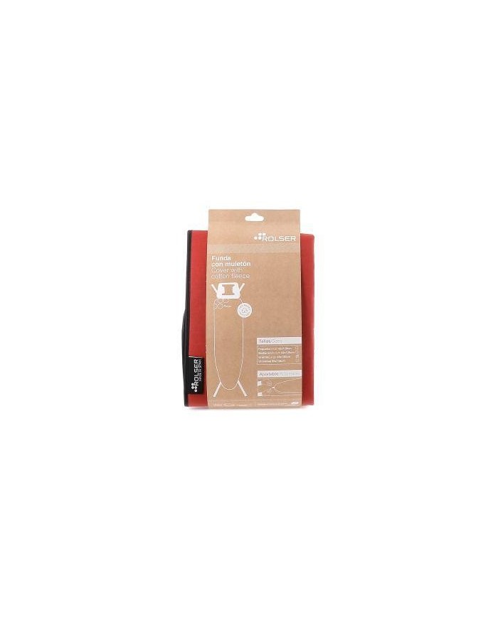 FUNDA MESA PLANCHA ROLSER COTO-ROJO 130X48CM.
