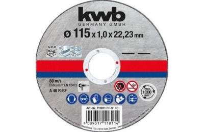 DISCO KWB C/INOX 115X1'0MM.