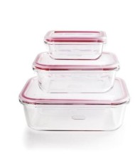 JUEGO TAPER BOROSILICATO IBILI 180, 650 Y 1500ML. 782650