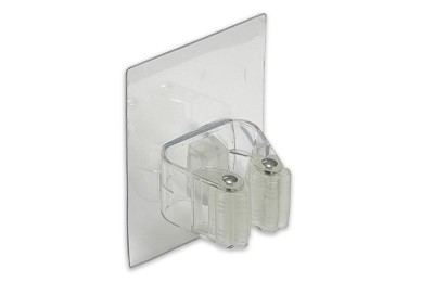 COLGADOR 1 ESCOBA BRINOX ADHES.TRANSP.1U