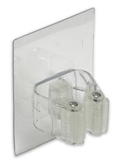 COLGADOR BRINOX 1 ESCOBA ADHESIVO TRANSPARENTE        B53110H