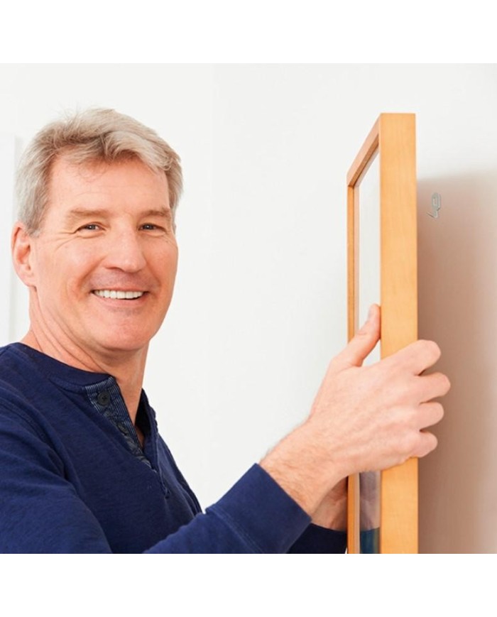 GANCHO BRINOX CUELGA CUADROS 4'4CMS. BLISTER 4UDS.