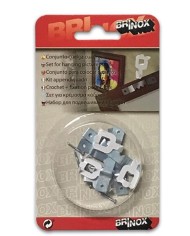 GANCHO CORTINA 1PUA METALICO BLISTER 20 UDS. BUARFE