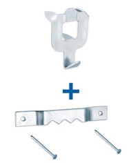 GANCHO BRINOX CUELGA CUADROS 4'4CMS. BLISTER 4UDS.