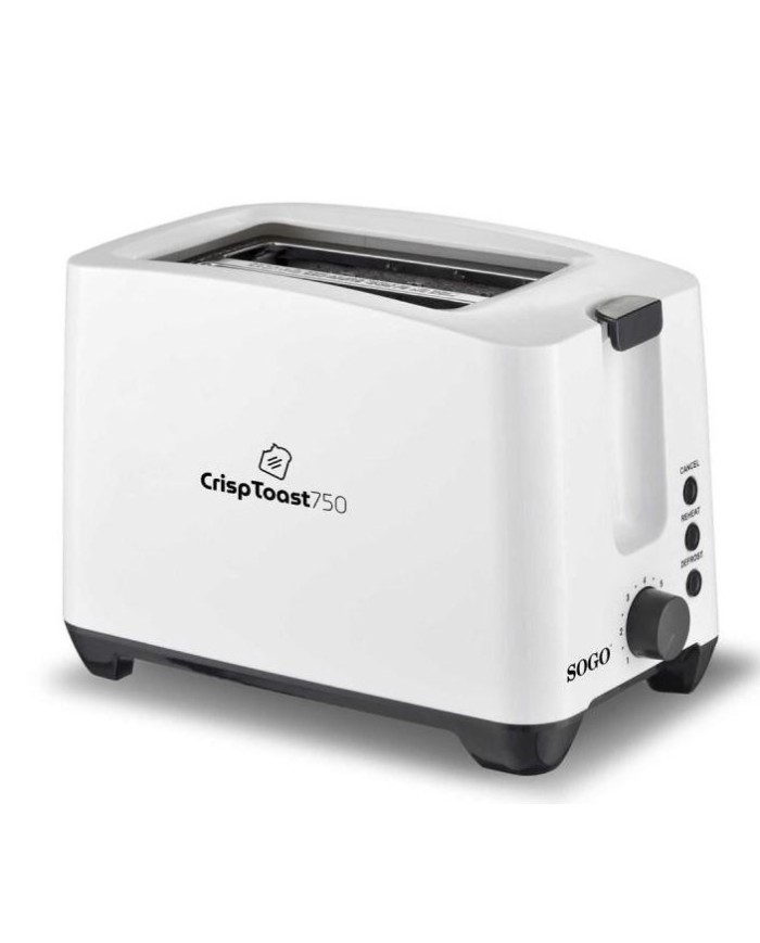 TOSTADORA SOGO 2 REBANADAS 750W. TOS-SS-5480