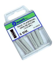 TACO GRIS  4MM. NYLON BLISTER 30 UND. BUARFE