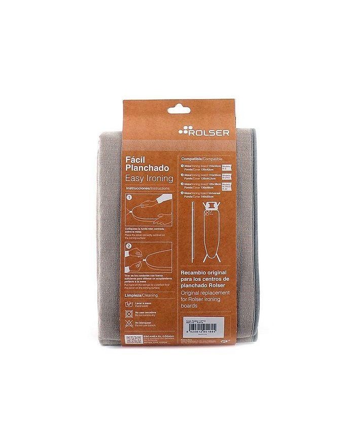 FUNDA MESA PLANCHA ROLSER NATURAL-ARENA 140X55CM.
