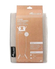 FUNDA MESA PLANCHA ROLSER NATURAL-ARENA 140X55CM.