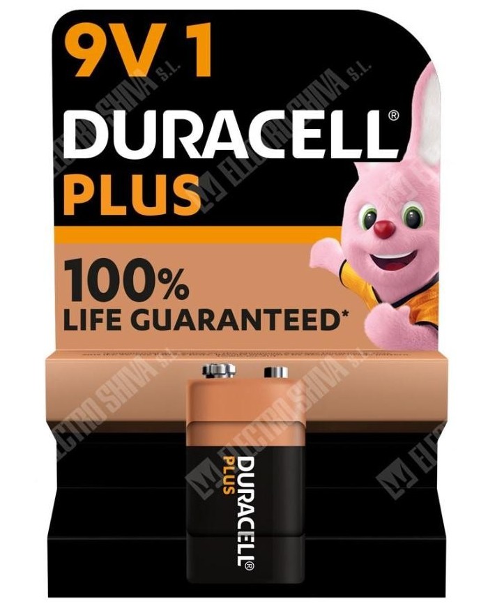 PILA DURACELL PLUS 9V 6LR61 K1