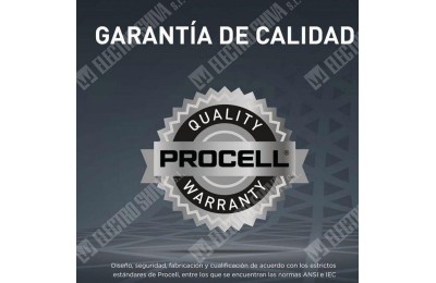 PILA PROCELL ALCALINA 9V CAJA 10 UDS.