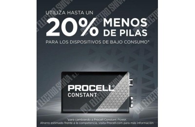 PILA PROCELL ALCALINA 9V CAJA 10 UDS.