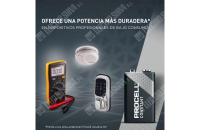 PILA PROCELL ALCALINA 9V CAJA 10 UDS.