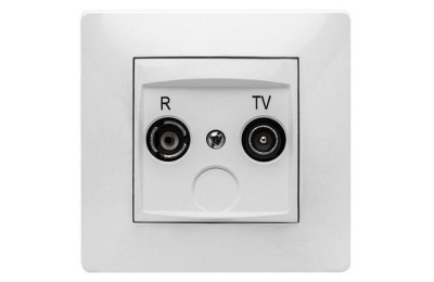 TOMA RADIO/TV EMPOTRAR HABITAT 15 BLANCO 9135