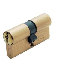 CILINDRO ISEO LATONADO  60MM. 30X30 LEVA LARGA LLAVES IGUALES