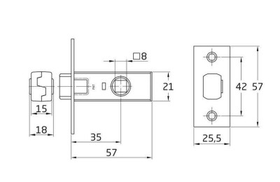 PICAPORTE AMIG NIQUELADO  6-35 (20U)