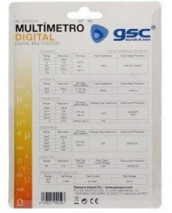 MULTIMETRO DIGITAL CON PUNTAS Y CABLE GSC