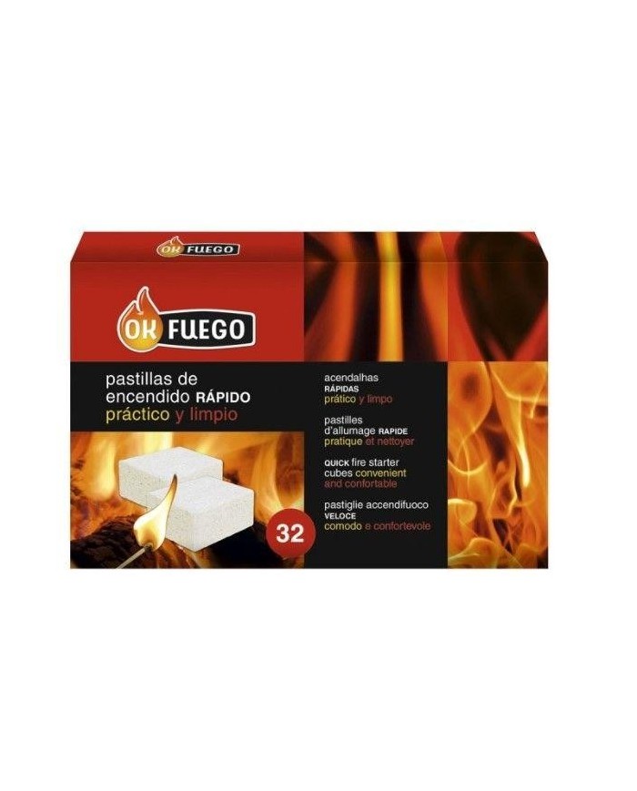 PASTILLAS ENCENDIDO RAPIDO FLOWER (CAJA 32 PASTILLAS)