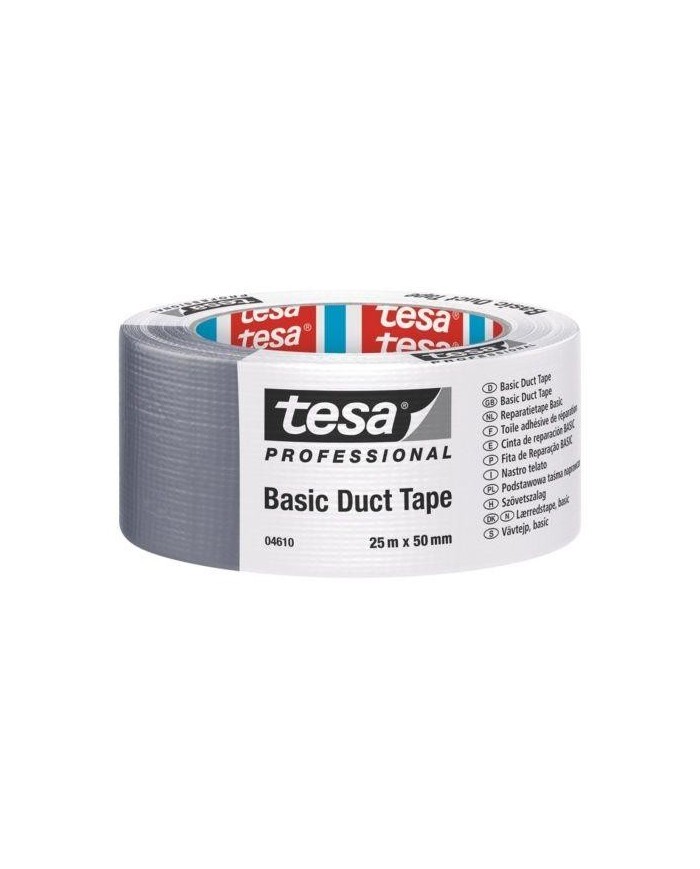 CINTA AMERICANA TESA GRIS 50MM (ROLLO 25MTS)