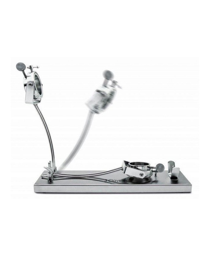 JAMONERO 3 CLAVELES ACERO INOXIDABLE PLEGABLE CABEZAL GIRATORIO