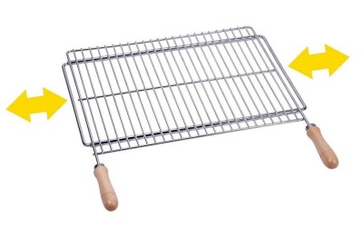 PARRILLA BARBACOA EXTENSIBLE 60X40 ZINCADA SAUVI