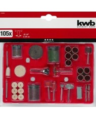 KIT HERRAMIENTAS MINIATURAS PARA TALADRO (105 PZAS.) KWB 49510900