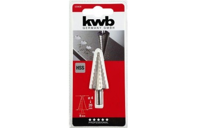 BROCA KWB ESCALONADA HSS 4-20 MM.