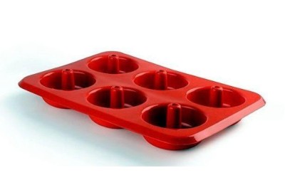 MOLDE SILICONA DONUTS 6 CAVIDADES IBILI