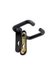 MANIVELA EQ209 NIQUEL MATE CON PLACA 60MM.