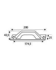 ASA PLACA RECTA MICEL 6804 PLATA