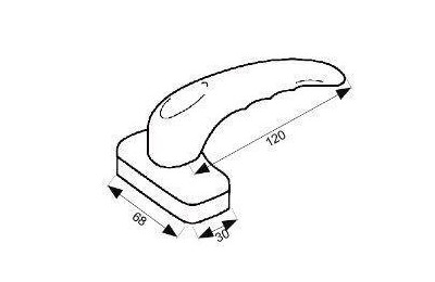 MANIVELA ALUMINIO 6842 BLANCA MICEL (JUEGO)