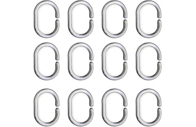 CORTINA BAÑO RAYEN POLIESTER BLANCA ESTAMPADA